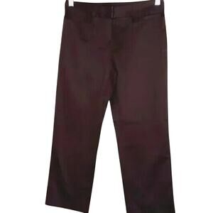 Lafayette 148 New York Petite Chocolate Brown Cropped Pants - 0